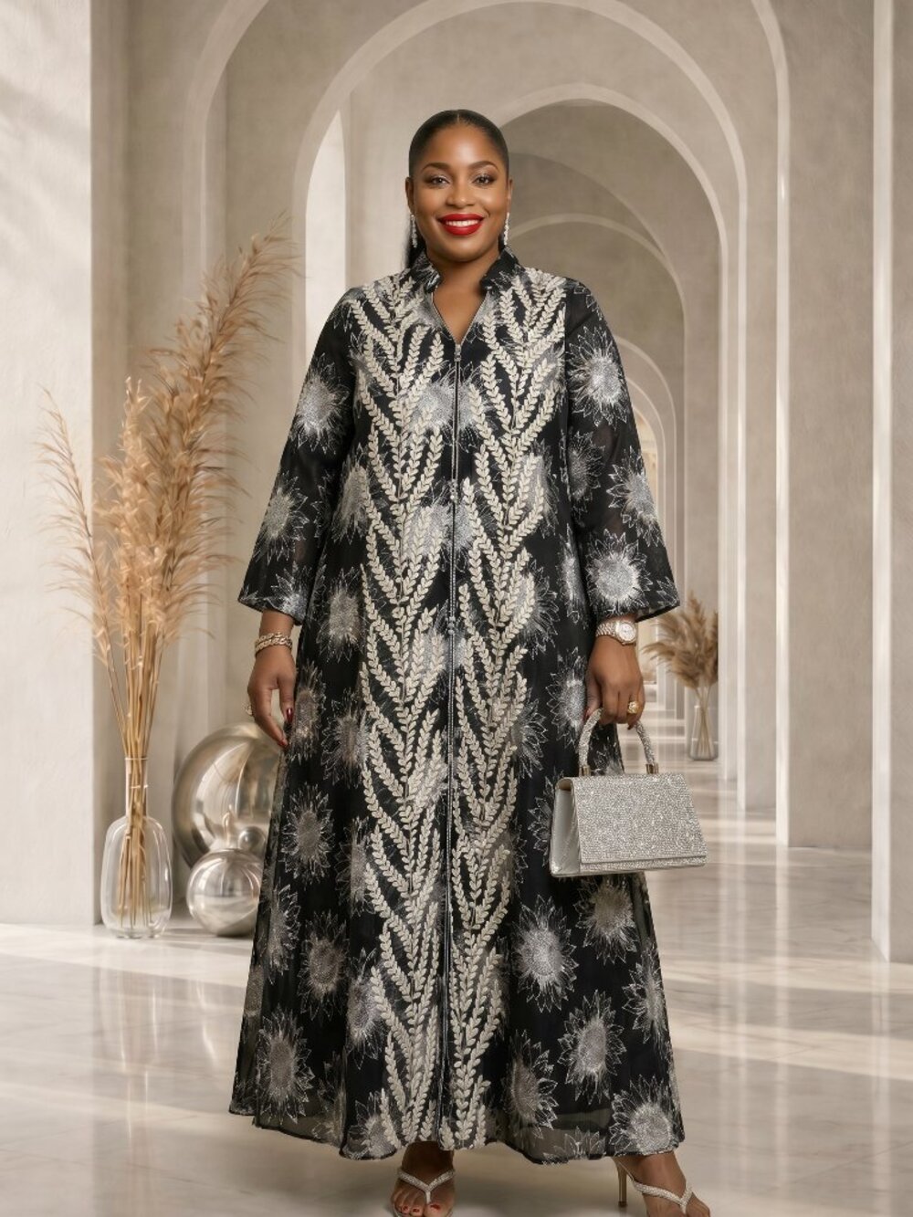 Samira Abaya Dress - Black
